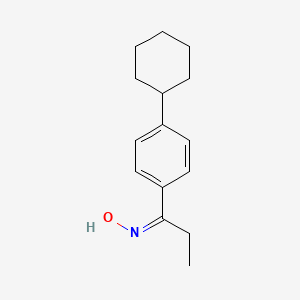 molecular formula C15H21NO B5388643 1-(4-cyclohexylphenyl)-1-propanone oxime 