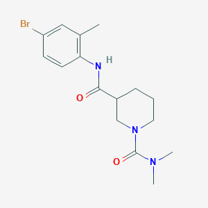 molecular formula C16H22BrN3O2 B5388646 N~3~-(4-bromo-2-methylphenyl)-N~1~,N~1~-dimethylpiperidine-1,3-dicarboxamide 