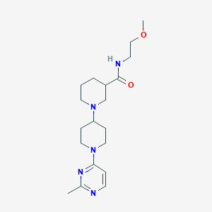 molecular formula C19H31N5O2 B5388669 N-(2-methoxyethyl)-1'-(2-methylpyrimidin-4-yl)-1,4'-bipiperidine-3-carboxamide 