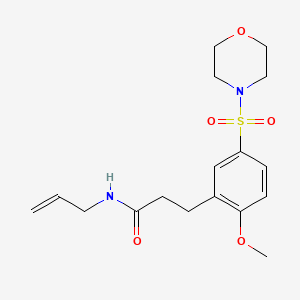 molecular formula C17H24N2O5S B5388918 N-allyl-3-[2-methoxy-5-(4-morpholinylsulfonyl)phenyl]propanamide 