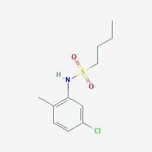 molecular formula C11H16ClNO2S B5388971 N-(5-chloro-2-methylphenyl)butane-1-sulfonamide 
