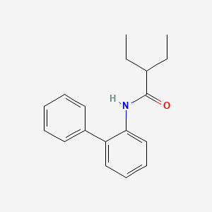 molecular formula C18H21NO B5389030 N-2-biphenylyl-2-ethylbutanamide 