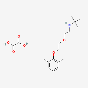 molecular formula C18H29NO6 B5389139 N-[2-[2-(2,6-dimethylphenoxy)ethoxy]ethyl]-2-methylpropan-2-amine;oxalic acid 