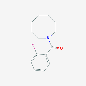molecular formula C14H18FNO B5389441 1-AZOCANYL(2-FLUOROPHENYL)METHANONE 