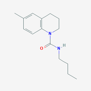 molecular formula C15H22N2O B5389452 N-butyl-6-methyl-3,4-dihydro-1(2H)-quinolinecarboxamide 