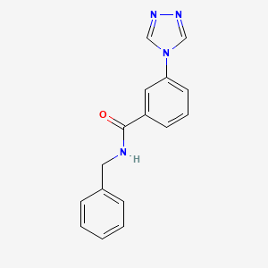molecular formula C16H14N4O B5389468 N-benzyl-3-(1,2,4-triazol-4-yl)benzamide 
