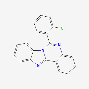 molecular formula C20H12ClN3 B5389647 6-(2-Chlorophenyl)benzo[4,5]imidazo[1,2-c]-quinazoline CAS No. 70371-89-0