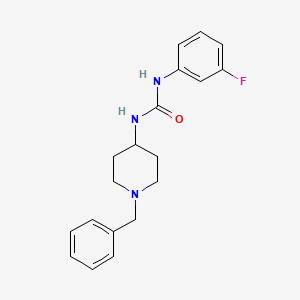 molecular formula C19H22FN3O B5389726 N-(1-BENZYL-4-PIPERIDYL)-N'-(3-FLUOROPHENYL)UREA 