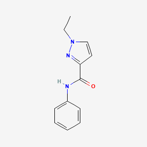 molecular formula C12H13N3O B5389784 1-ethyl-N-phenyl-1H-pyrazole-3-carboxamide 