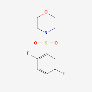 molecular formula C10H11F2NO3S B5389800 2,5-DIFLUOROPHENYL MORPHOLINO SULFONE 