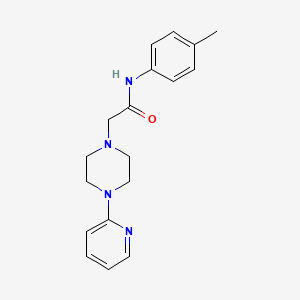 molecular formula C18H22N4O B5390010 N-(4-methylphenyl)-2-[4-(pyridin-2-yl)piperazin-1-yl]acetamide 