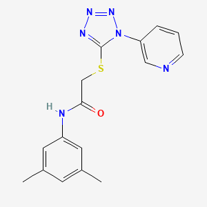 molecular formula C16H16N6OS B5390030 N-(3,5-dimethylphenyl)-2-{[1-(3-pyridinyl)-1H-tetrazol-5-yl]thio}acetamide 