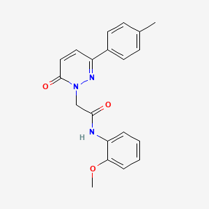 molecular formula C20H19N3O3 B5390146 N-(2-methoxyphenyl)-2-(6-oxo-3-(p-tolyl)pyridazin-1(6H)-yl)acetamide 