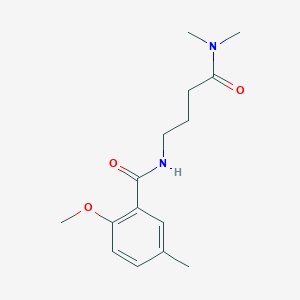 molecular formula C15H22N2O3 B5390218 N-[4-(dimethylamino)-4-oxobutyl]-2-methoxy-5-methylbenzamide 