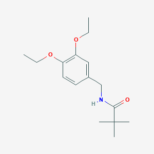 molecular formula C16H25NO3 B5390330 N-(3,4-diethoxybenzyl)-2,2-dimethylpropanamide 