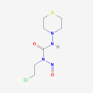 molecular formula C7H13ClN4O2S B053904 1-(2-Chloroethyl)-1-nitroso-3-(4-thiomorpholino)urea CAS No. 114562-61-7