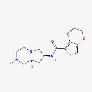 molecular formula C15H21N3O3S B5390415 N-[(7S,8aS)-2-methyloctahydropyrrolo[1,2-a]pyrazin-7-yl]-2,3-dihydrothieno[3,4-b][1,4]dioxine-5-carboxamide 