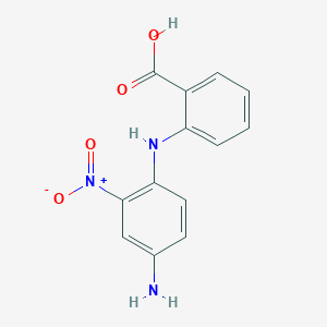 molecular formula C13H11N3O4 B053905 4-氨基-2-硝基二苯胺-2'-羧酸 CAS No. 117907-43-4