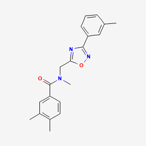 molecular formula C20H21N3O2 B5390714 N,3,4-trimethyl-N-{[3-(3-methylphenyl)-1,2,4-oxadiazol-5-yl]methyl}benzamide 