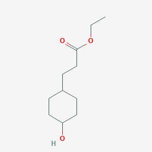 molecular formula C11H20O3 B053909 Ethyl 3-(4-hydroxycyclohexyl)propanoate CAS No. 116941-06-1