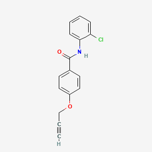 molecular formula C16H12ClNO2 B5390977 N-(2-chlorophenyl)-4-(2-propyn-1-yloxy)benzamide 