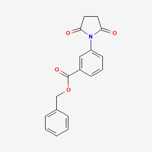 molecular formula C18H15NO4 B5391188 benzyl 3-(2,5-dioxo-1-pyrrolidinyl)benzoate 