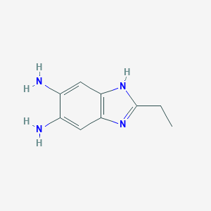 molecular formula C9H12N4 B053912 2-Ethyl-1H-benzo[d]imidazole-5,6-diamine CAS No. 124635-43-4