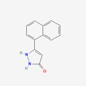 molecular formula C13H10N2O B5391325 3-(1-naphthyl)-1H-pyrazol-5-ol 