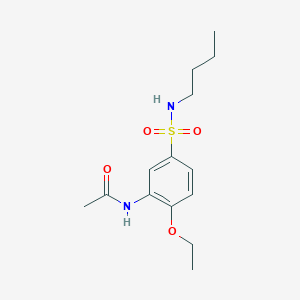 molecular formula C14H22N2O4S B5391446 N-[5-(butylsulfamoyl)-2-ethoxyphenyl]acetamide 