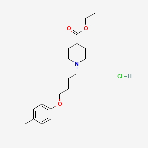 molecular formula C20H32ClNO3 B5391604 Ethyl 1-[4-(4-ethylphenoxy)butyl]piperidine-4-carboxylate;hydrochloride 