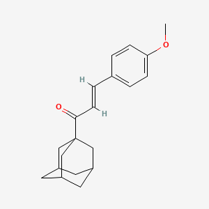 molecular formula C20H24O2 B5391628 (E)-1-(1-adamantyl)-3-(4-methoxyphenyl)prop-2-en-1-one 