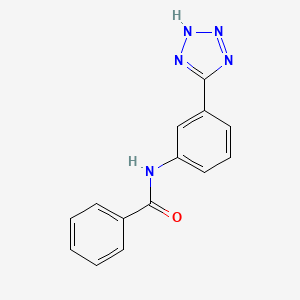 molecular formula C14H11N5O B5391681 N-[3-(1H-tetrazol-5-yl)phenyl]benzamide 