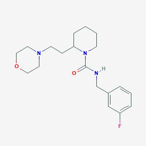 molecular formula C19H28FN3O2 B5391766 N-(3-fluorobenzyl)-2-[2-(4-morpholinyl)ethyl]-1-piperidinecarboxamide 
