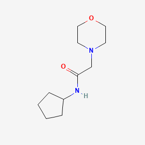 molecular formula C11H20N2O2 B5391784 N-cyclopentyl-2-(morpholin-4-yl)acetamide 