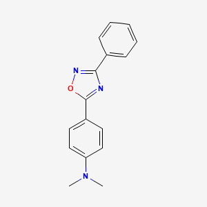 molecular formula C16H15N3O B5391847 N,N-Dimethyl-N-[4-(3-phenyl-1,2,4-oxadiazol-5-YL)phenyl]amine 