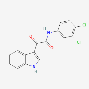 molecular formula C16H10Cl2N2O2 B5391969 N-(3,4-dichlorophenyl)-2-(1H-indol-3-yl)-2-oxoacetamide 
