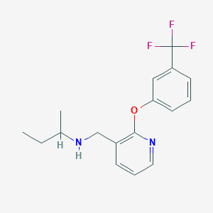 molecular formula C17H19F3N2O B5392045 N-({2-[3-(trifluoromethyl)phenoxy]pyridin-3-yl}methyl)butan-2-amine 