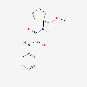 molecular formula C16H22N2O3 B5392123 N-[1-(methoxymethyl)cyclopentyl]-N'-(4-methylphenyl)ethanediamide 