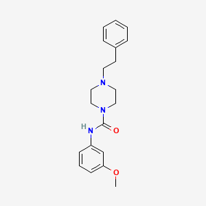 molecular formula C20H25N3O2 B5392453 N-(3-methoxyphenyl)-4-(2-phenylethyl)piperazine-1-carboxamide 