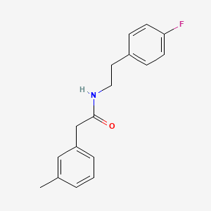 molecular formula C17H18FNO B5392575 N-[2-(4-fluorophenyl)ethyl]-2-(3-methylphenyl)acetamide 