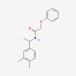 molecular formula C18H21NO2 B5392674 N-[1-(3,4-dimethylphenyl)ethyl]-2-phenoxyacetamide 