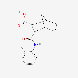 molecular formula C16H19NO3 B5392711 3-[(2-Methylphenyl)carbamoyl]bicyclo[2.2.1]heptane-2-carboxylic acid 