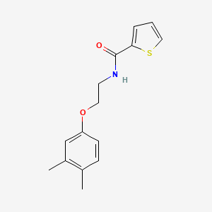 molecular formula C15H17NO2S B5392751 N-[2-(3,4-dimethylphenoxy)ethyl]-2-thiophenecarboxamide 
