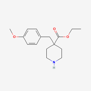 molecular formula C16H23NO3 B5392878 ethyl 4-(4-methoxybenzyl)-4-piperidinecarboxylate hydrochloride 