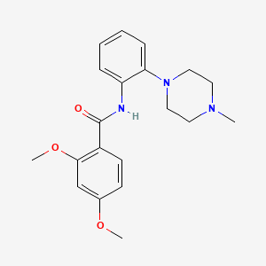 molecular formula C20H25N3O3 B5392929 2,4-dimethoxy-N-[2-(4-methyl-1-piperazinyl)phenyl]benzamide 