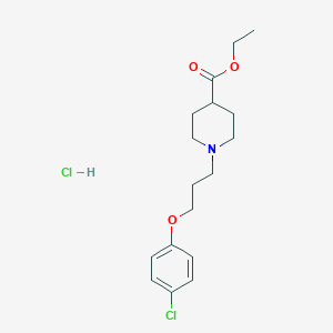 molecular formula C17H25Cl2NO3 B5392984 Ethyl 1-[3-(4-chlorophenoxy)propyl]piperidine-4-carboxylate;hydrochloride 