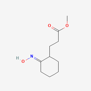 molecular formula C10H17NO3 B5392989 methyl 3-[2-(hydroxyimino)cyclohexyl]propanoate 