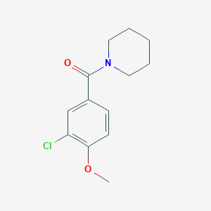 molecular formula C13H16ClNO2 B5392996 1-(3-chloro-4-methoxybenzoyl)piperidine 