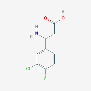 molecular formula C9H9Cl2NO2 B053931 3-Amino-3-(3,4-dichlorophenyl)propanoic acid CAS No. 117391-57-8