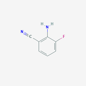 molecular formula C7H5FN2 B053940 2-Amino-3-fluorobenzonitrile CAS No. 115661-37-5